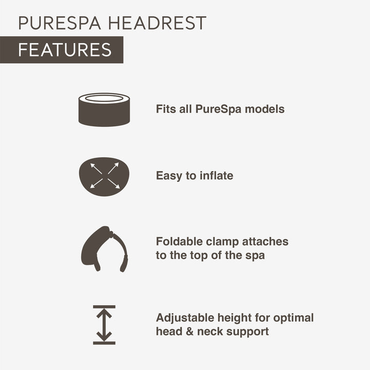 Intex Adjustable Headrest w/Head & Neck Support for Pool, Lawn, & Spa (Open Box)