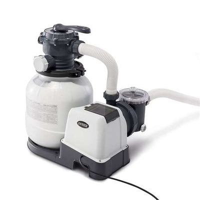 Intex 2100 GPH Above Ground Pool Sand Filter Pump w/ Automatic Timer (Brown Box)