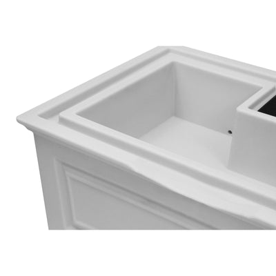 Good Ideas 50 Gallon Colonial Rain Barrel Planter with Brass Spigot (Used) - VMInnovations