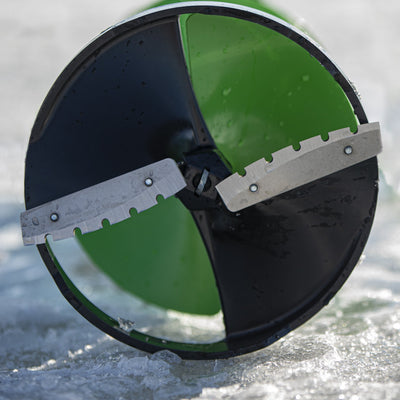 Durable 10" Stainless Replacement Threaded Blades For Ice Fishing (Open Box)