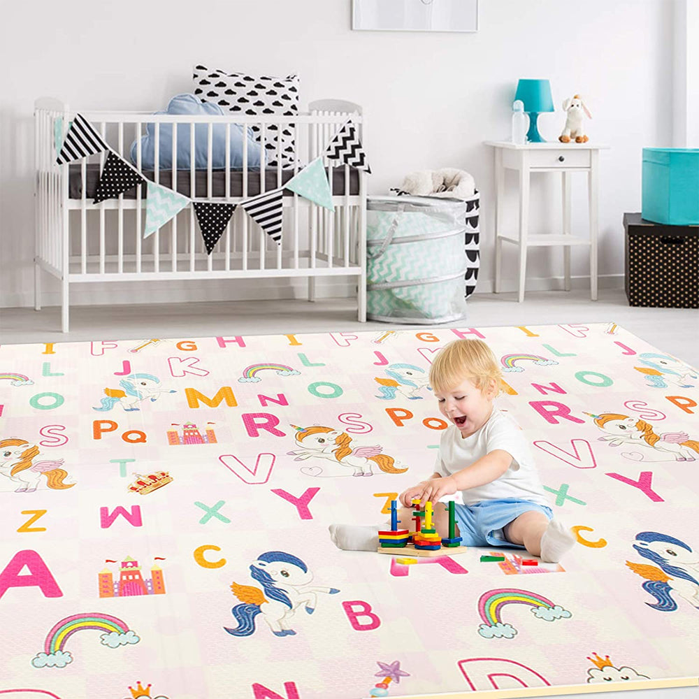 ISFC INSURFINSPORT Large Folding Portable Waterproof Crawling Pink Baby Play Mat - VMInnovations