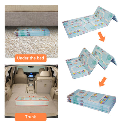 ISFC INSURFINSPORT Large Folding Portable Waterproof Crawling Blue Baby Play Mat (Refurbished)