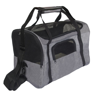 ISFC Foldable Breathable Mesh Pet Travel Carrier Bag for Cats & Dogs (Open Box)