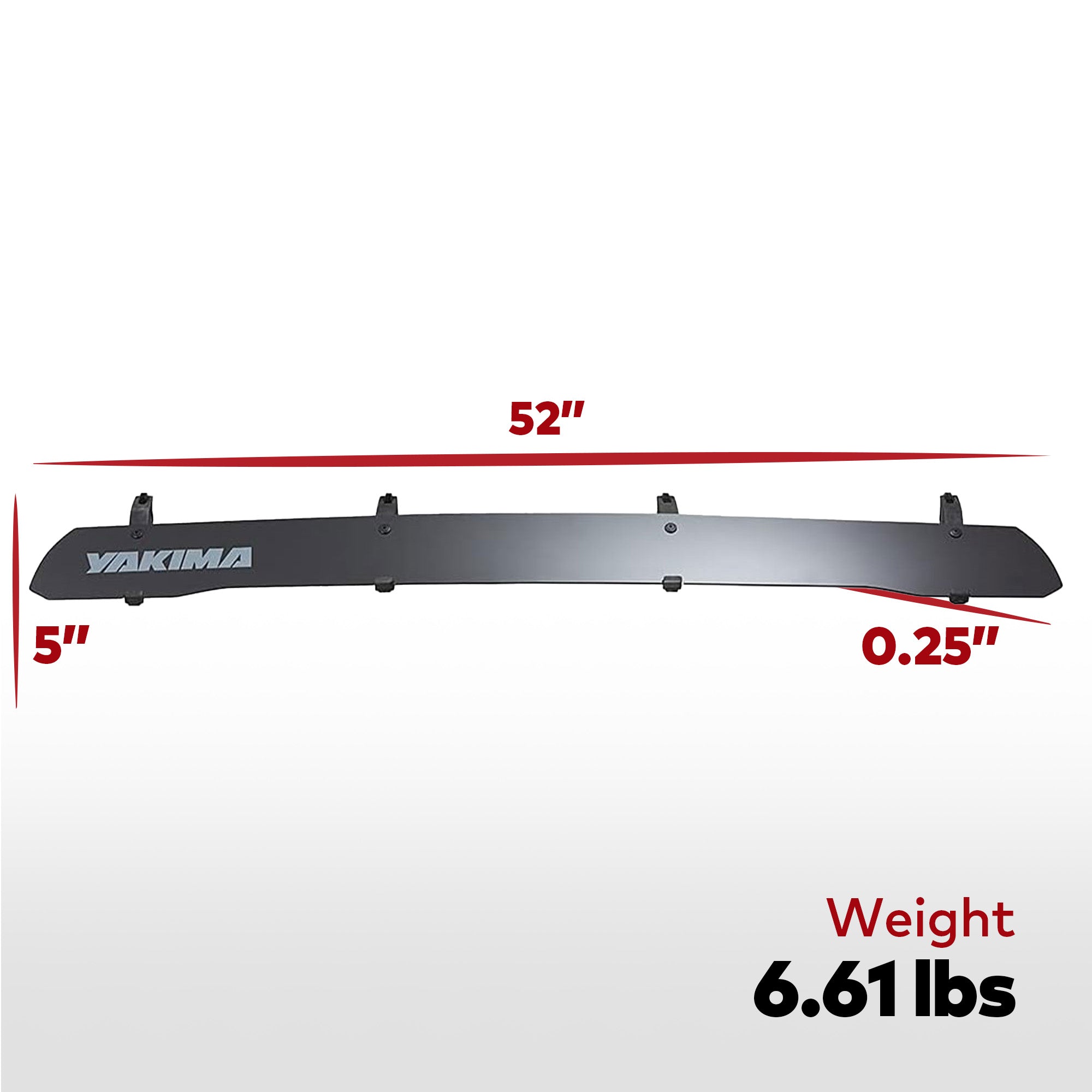 Yakima WindShield 52" Roof Rack, Compatible w/StreamLine Towers (Open Box) - VMInnovations