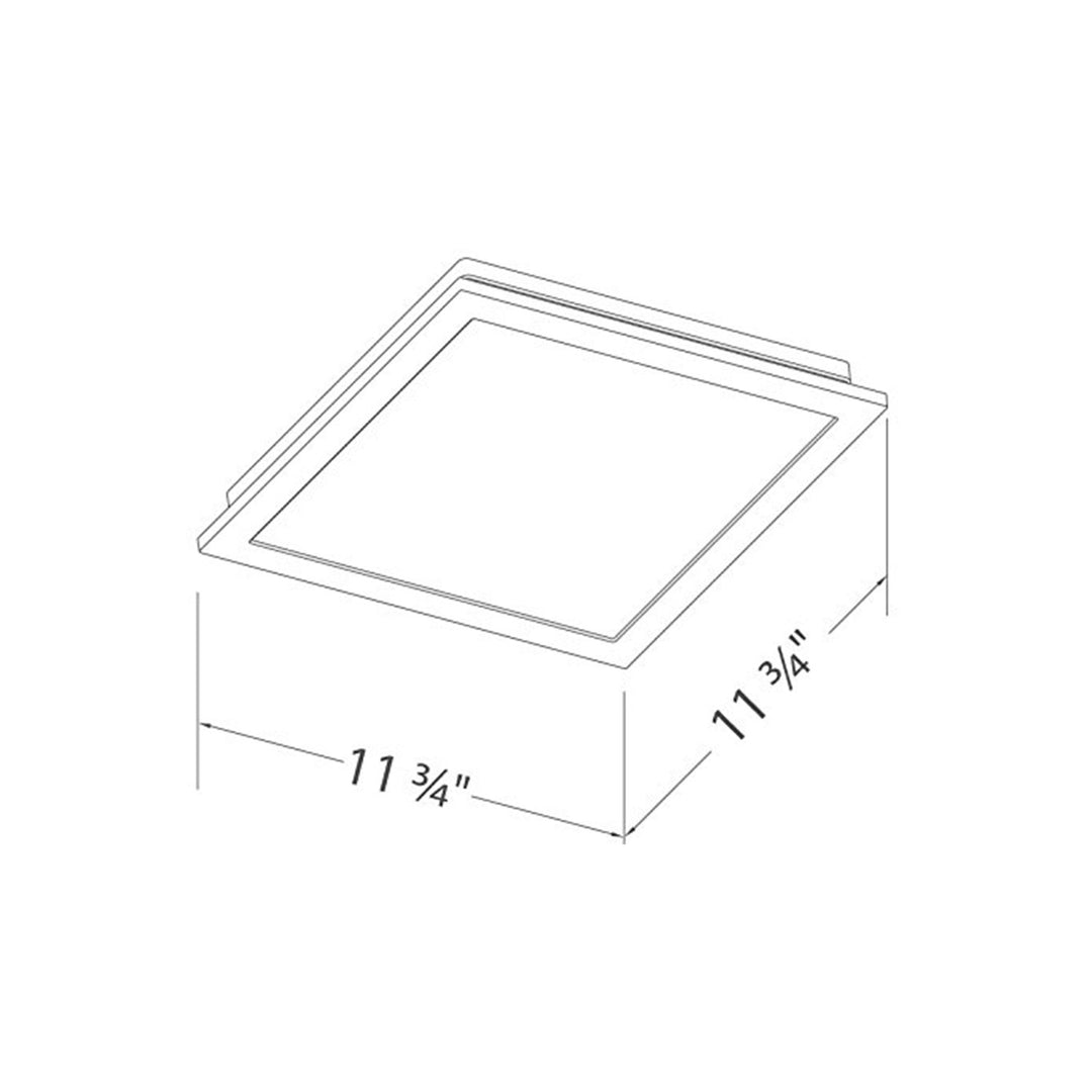 Delta Electronics 100 CFM Bath Fan Edge Lit Dimmable LED Light (Open Box)