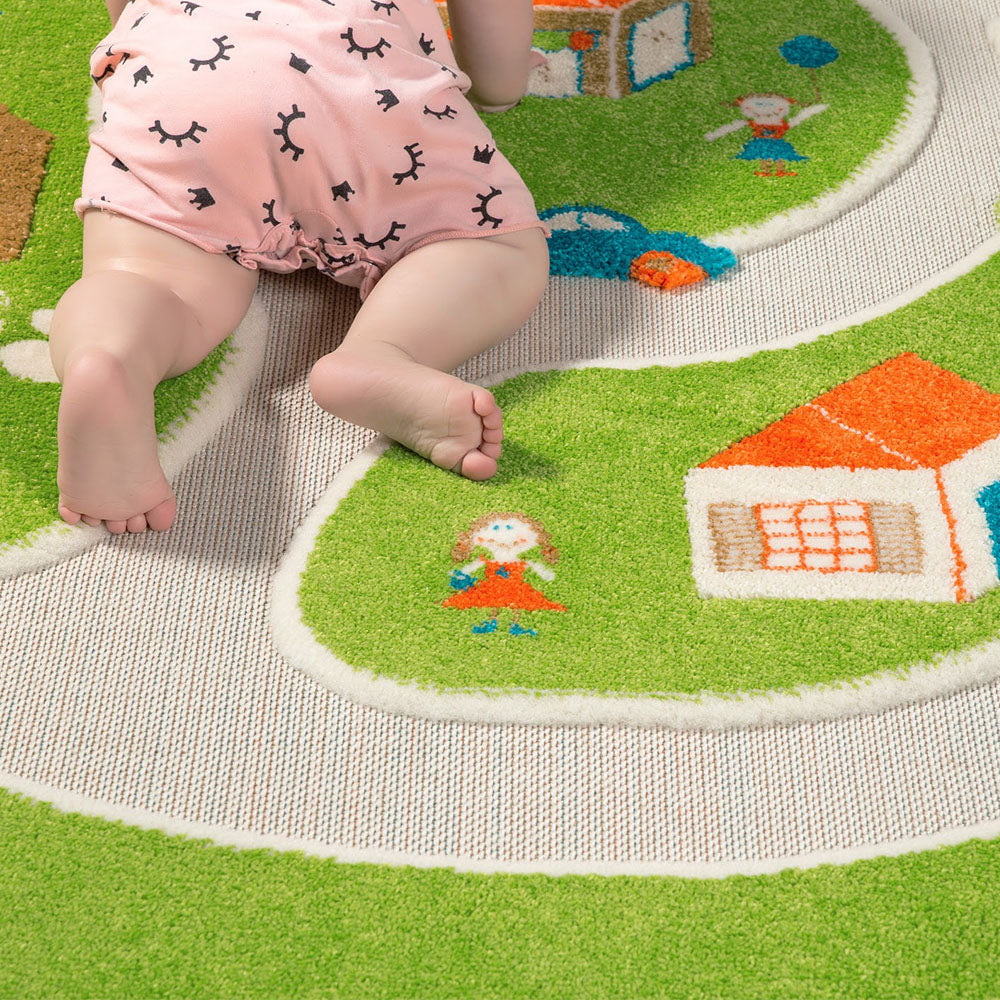 IVI 3D Play Carpets 59 x 39-inch Farm Rug and Educational Toddler Mat, Medium - VMInnovations