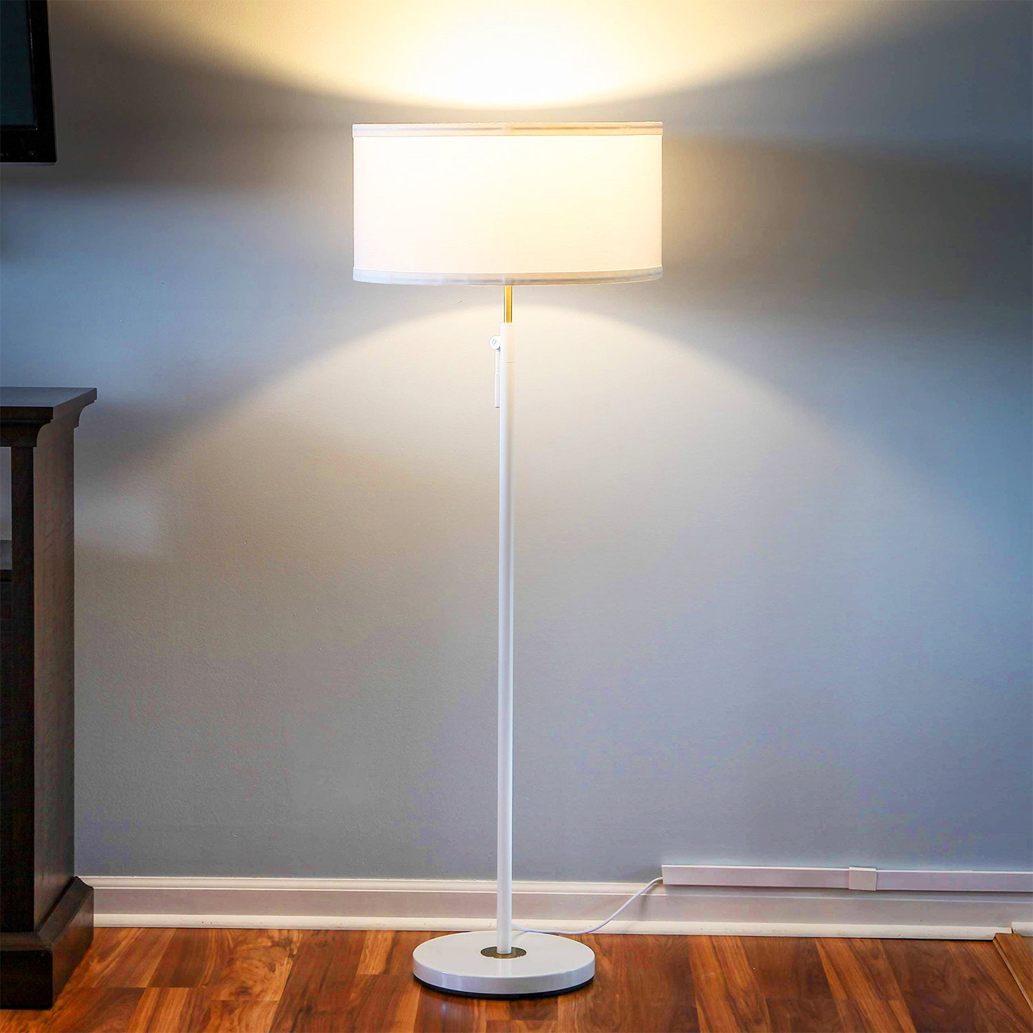 Brightech Telescope Tall Modern Free Standing Floor Lamp w/ LED Light (Open Box)