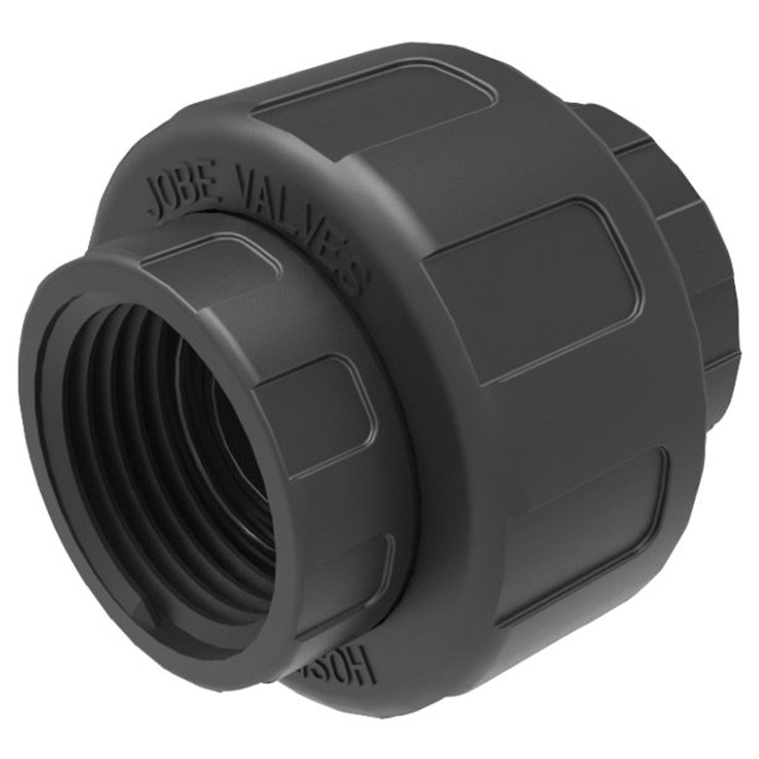 Jobe Valves J-ADF100 3/4 Inch Nylon Garden Hose Swivel Adapter Union Fitting (Open Box)
