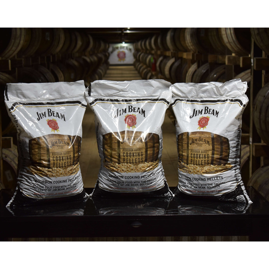 Jim Beam Bourbon Barrel Grilling and Smoker Oak Cooking Pellets, 20 Pound Bag