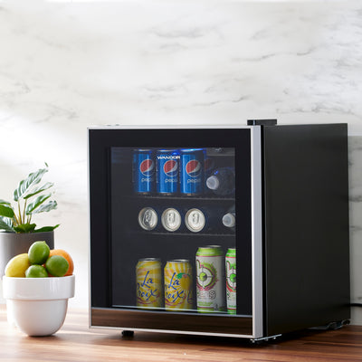 WANDOR 1.6 Cu.Ft Countertop Beverage Cooler Mini Fridge with Shelf (For Parts)