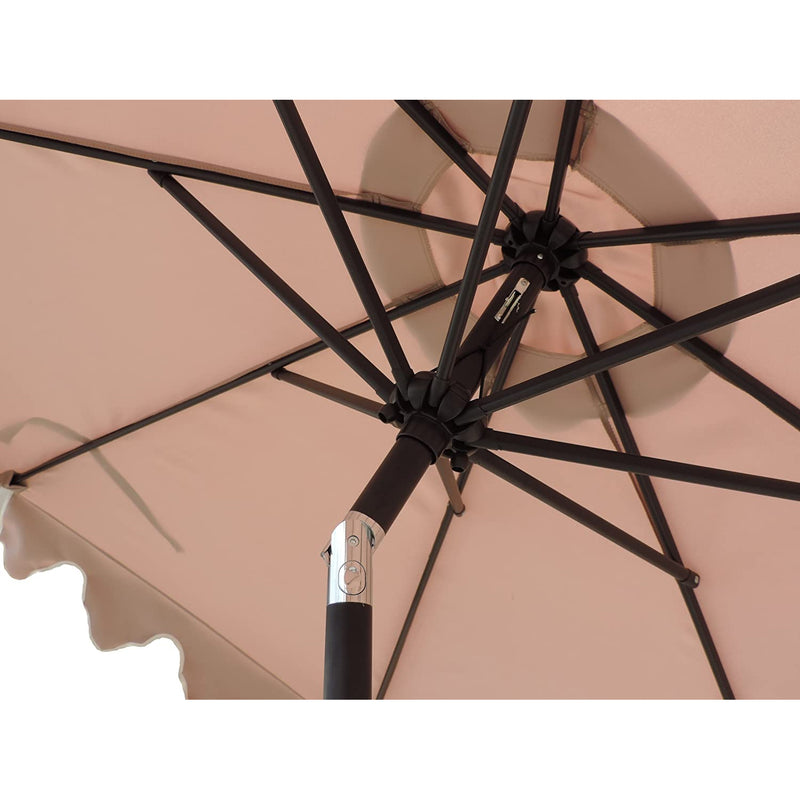 Pebble Lane Living Exclusive Scalloped Patio Umbrella with Tilt, 9 Feet (Used)