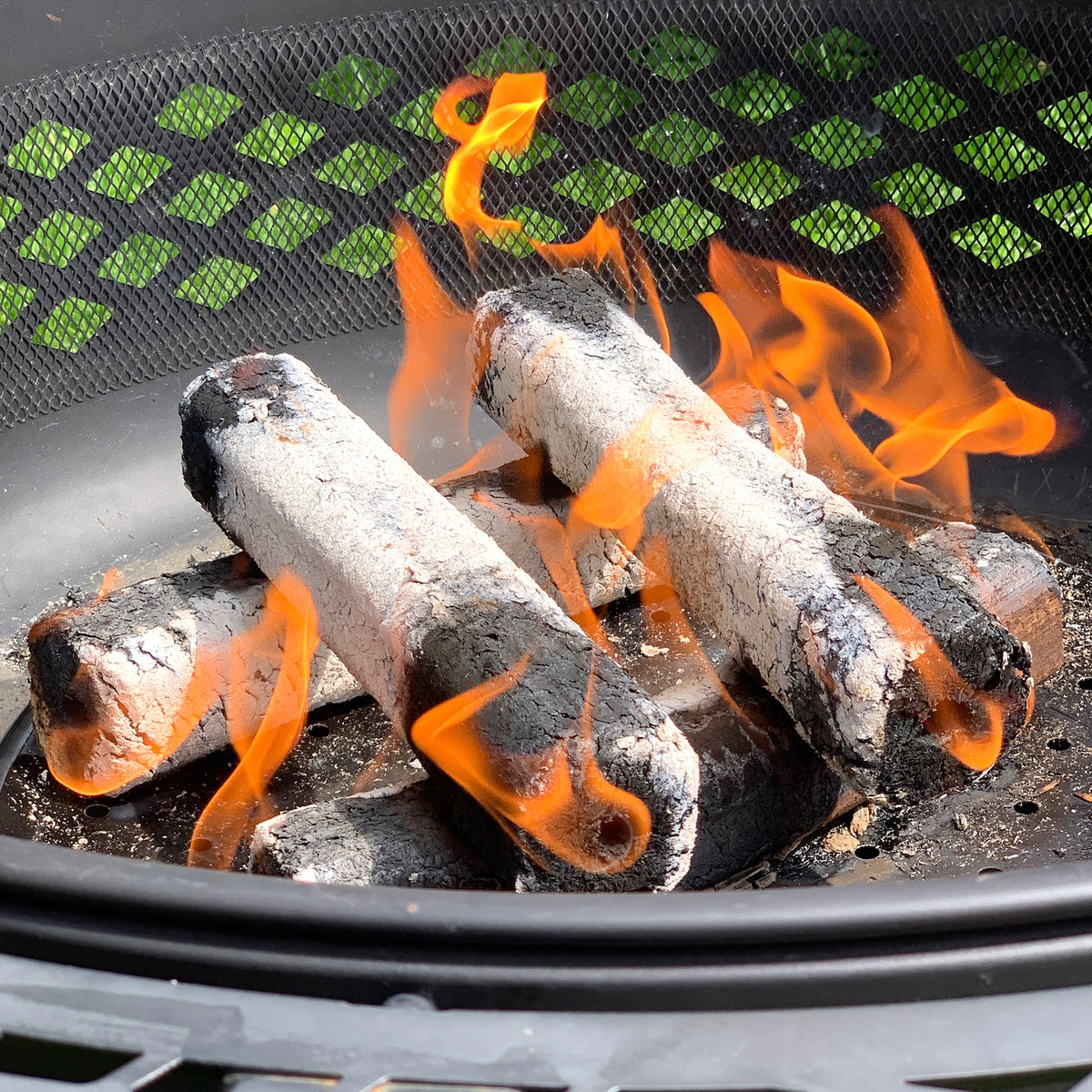 Jealous Devil 12 Hickory/Oak Compressed Logs & 100% Natural Lump Charcoal 20lbs