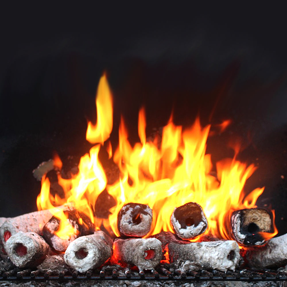Jealous Devil 12 Hickory/Oak Compressed Logs & 100% Natural Lump Charcoal 20lbs