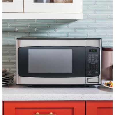 GE 1.1 Cu Ft Countertop Stainless Steel Microwave Oven (Certified Refurbished)