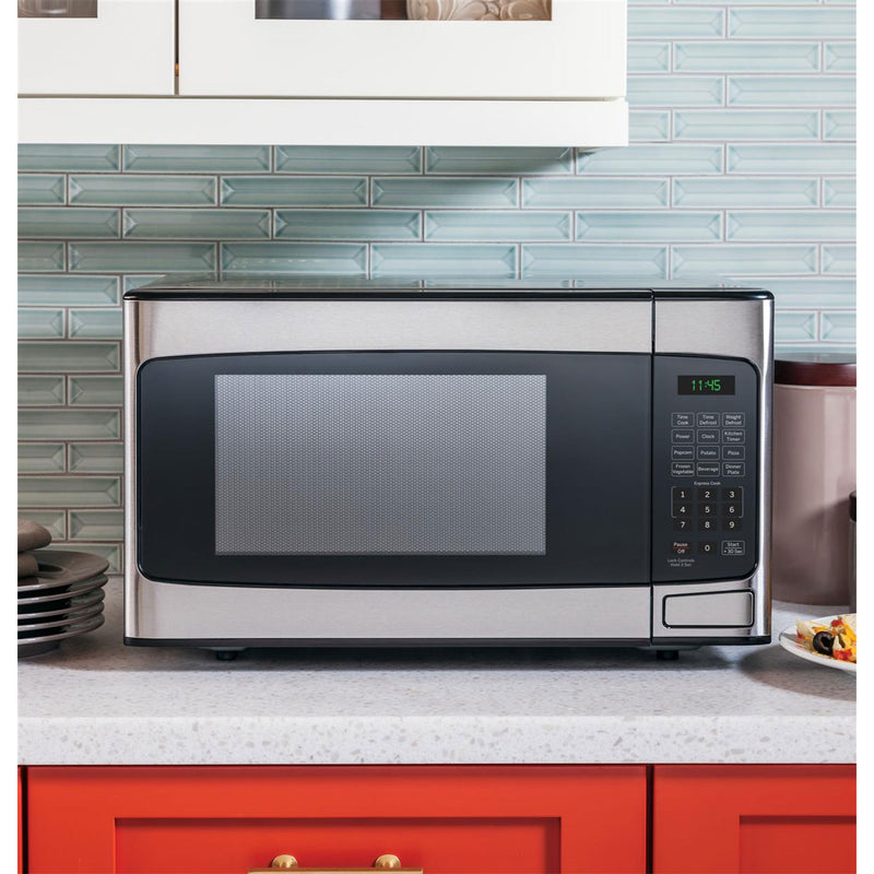 GE 1.1 Cu Ft Countertop Stainless Steel Microwave Oven (Certified Refurbished)