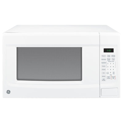 GE 1.4 Cubic Foot 1100 Watt Countertop Microwave, White (Certified Refurbished)