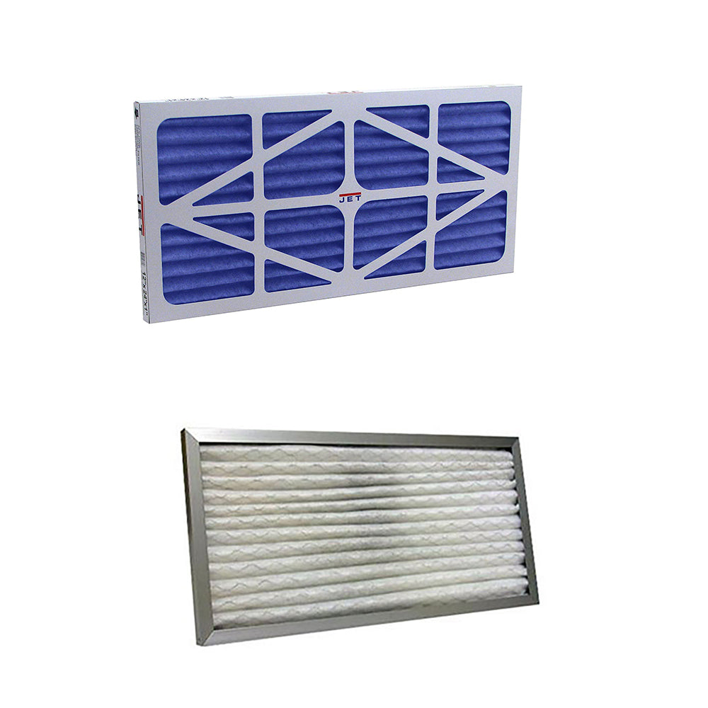 Jet Pleated Electrostatic Replacement Filter w/ Pleated Washable Filter