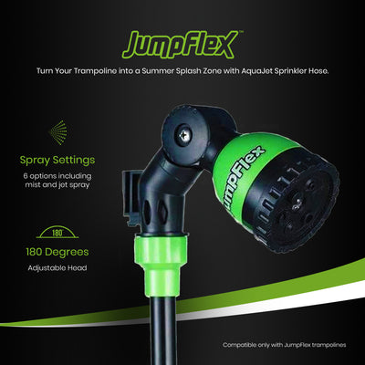 JumpFlex AquaJet Multi-Spray Sprinkler Water Hose Attachment for Trampolines