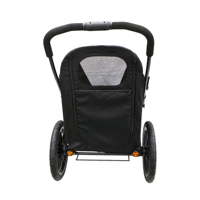 Petique Pet Mobile Breeze Jogger Stroller w/ Mesh Windows for Dogs, Black (Used) - VMInnovations