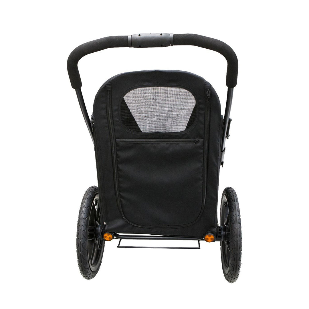 Petique Pet Mobile Breeze Jogger Stroller Cart w/ Mesh Windows, Black (Open Box)