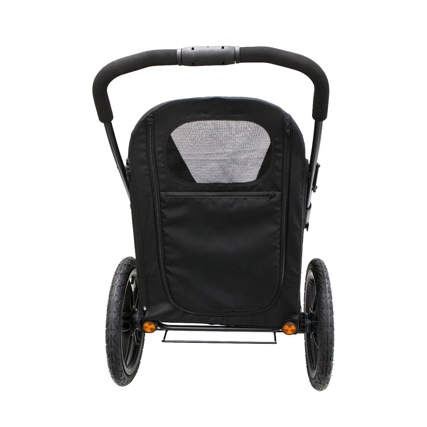 Petique Pet Mobile Breeze Jogger Stroller Cart w/ Mesh Windows, Black (Open Box) - VMInnovations
