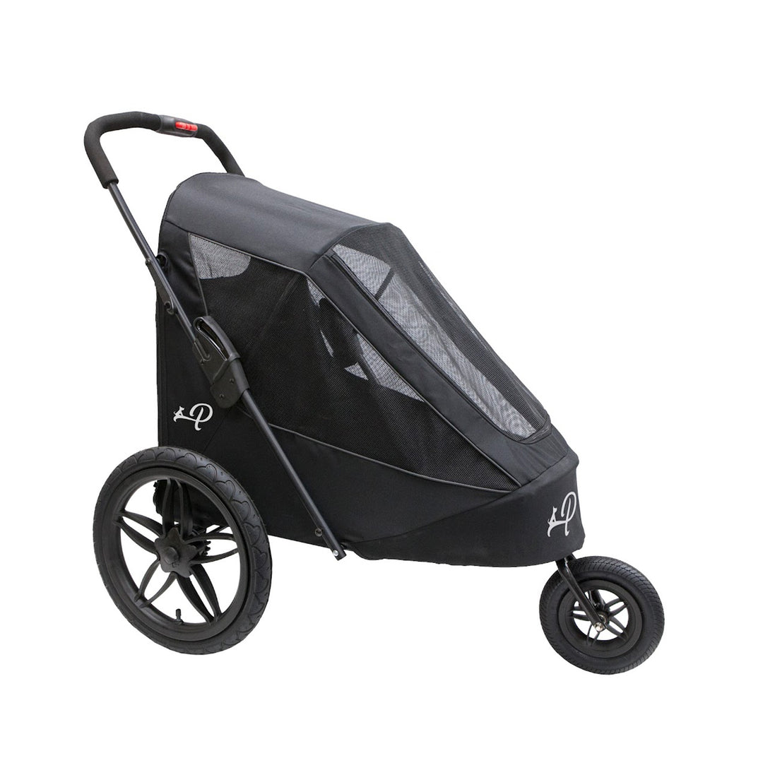 Petique Pet Mobile Breeze Jogger Stroller Cart w/ Mesh Windows, Black (Open Box)