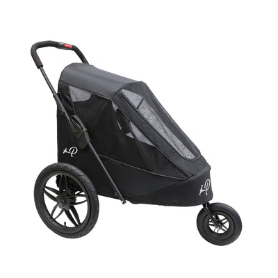 Petique Pet Mobile Breeze Jogger Stroller Cart w/ Mesh Windows, Black (Open Box)