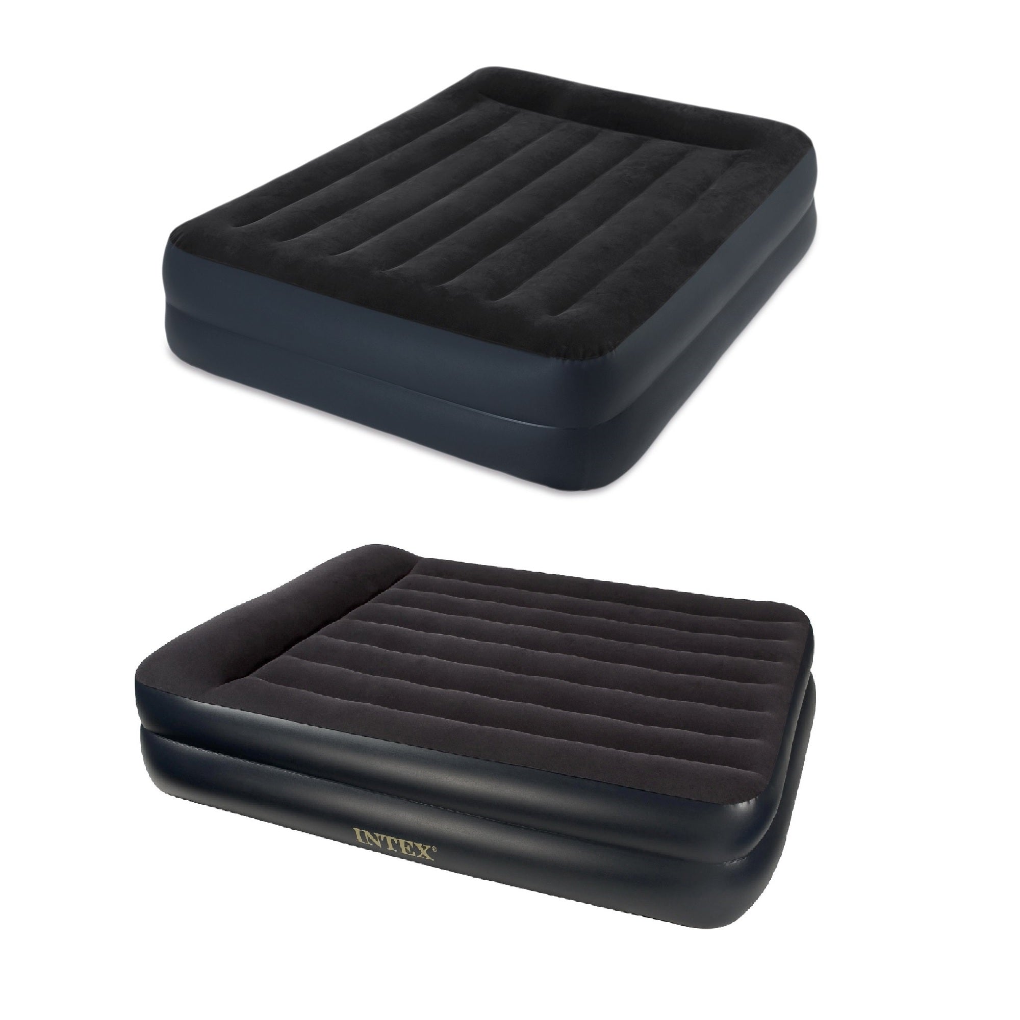 Intex Airbed w/ Built-In Pump, Queen w/ Intex Queen-Size Airbed w/ Built-In Pum
