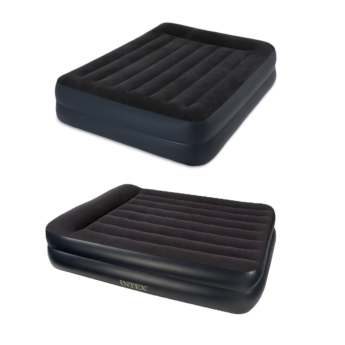 Intex Airbed w/ Built-In Pump, Queen w/ Intex Queen-Size Airbed w/ Built-In Pum