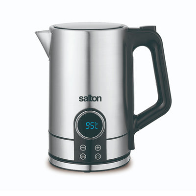 Salton 1.7 Liter Digital Stainless Steel Kitchen Hot Water Tea Kettle (Open Box)