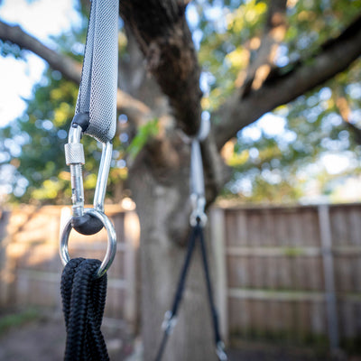 Jumpking JKBK-UFO Backyard 360 Degree Adjustable Height UFO Tree Swing, Yellow - VMInnovations