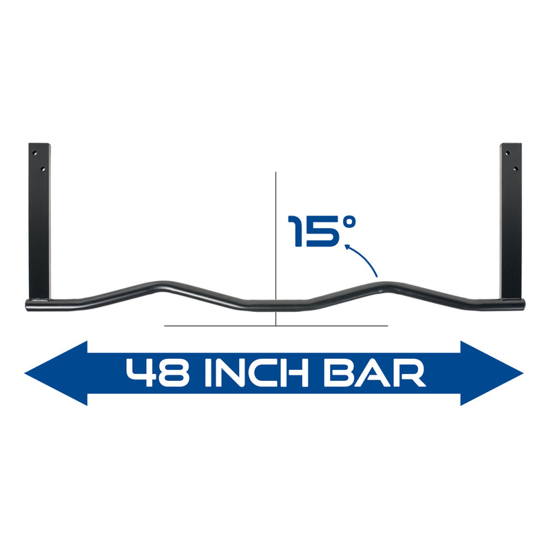 Ultimate Body Press JMP-S Home Gym Ergonomic Joist Mount Pull Up Bar, Black
