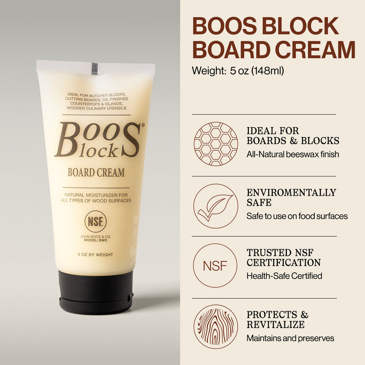John Boos 3 Piece Maintenance Set with Mystery Oil, Board Cream, and Applicator