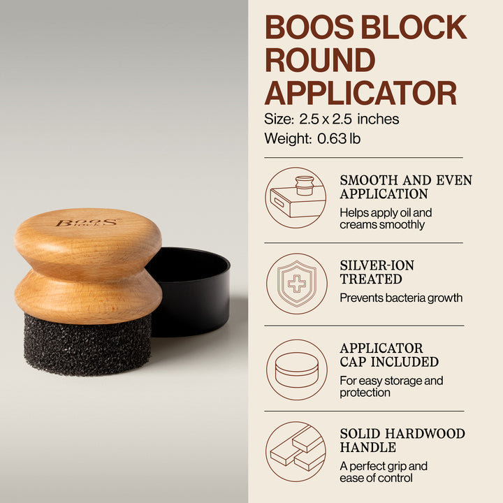 John Boos 3 Piece Maintenance Set with Mystery Oil, Board Cream, and Applicator