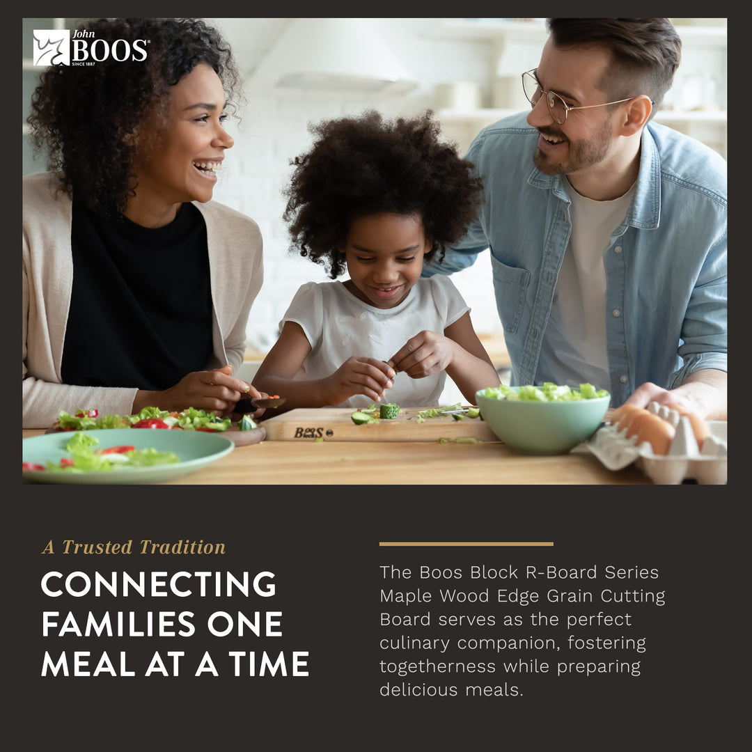 John Boos Maple Wood Edge Grain Reversible Cutting Board, 18"x12"x1.5"(Used) - VMInnovations