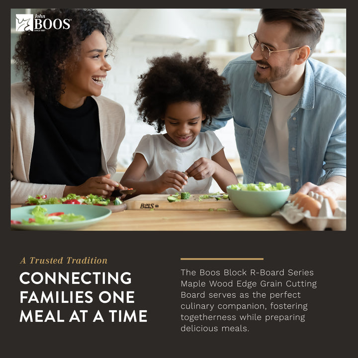 John Boos Maple Wood Edge Grain Reversible Cutting Board, 18"x12"x1.5"(Used) - VMInnovations