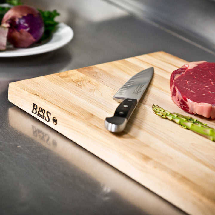John Boos Maple Wood Edge Grain Reversible Cutting Board, 18"x12"x1.5"(Used) - VMInnovations