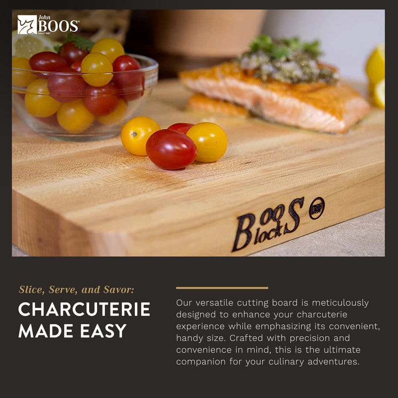 John Boos Maple Wood Chop N Slice Cutting Board, 16 x 10 x 1 Inches (Used)