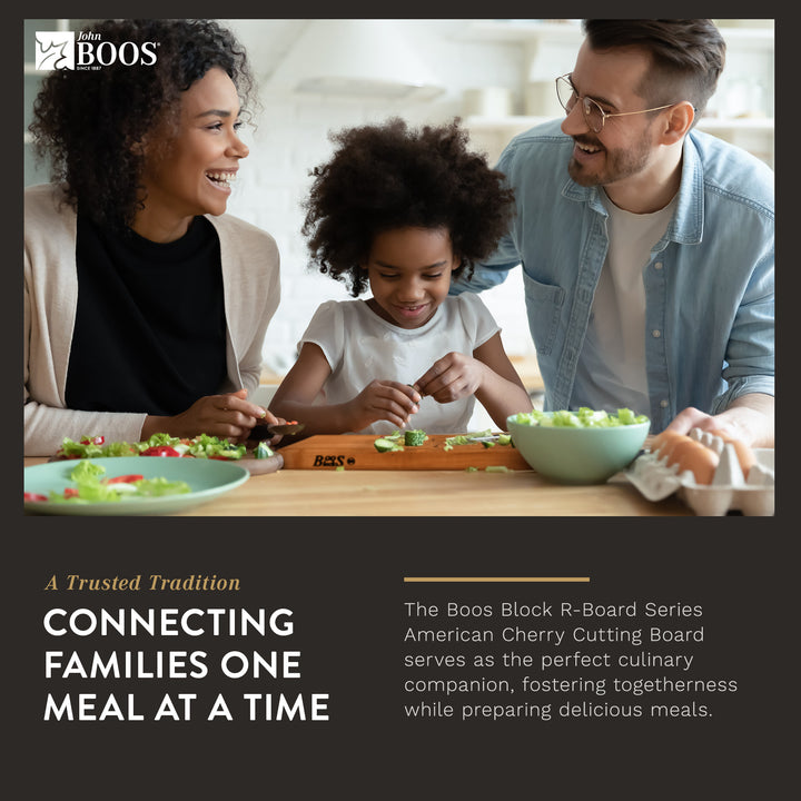 John Boos Cherry Wood Edge Grain Reversible Cutting Board, 18"x12"x1.5"(Used) - VMInnovations
