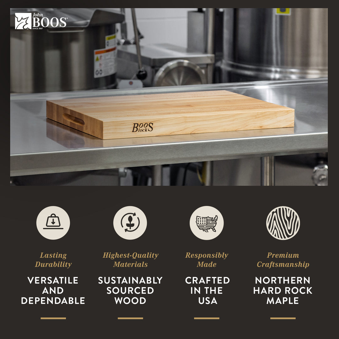 John Boos Platinum Commercial Series Maple 20 x 15" Cutting Board (Open Box)