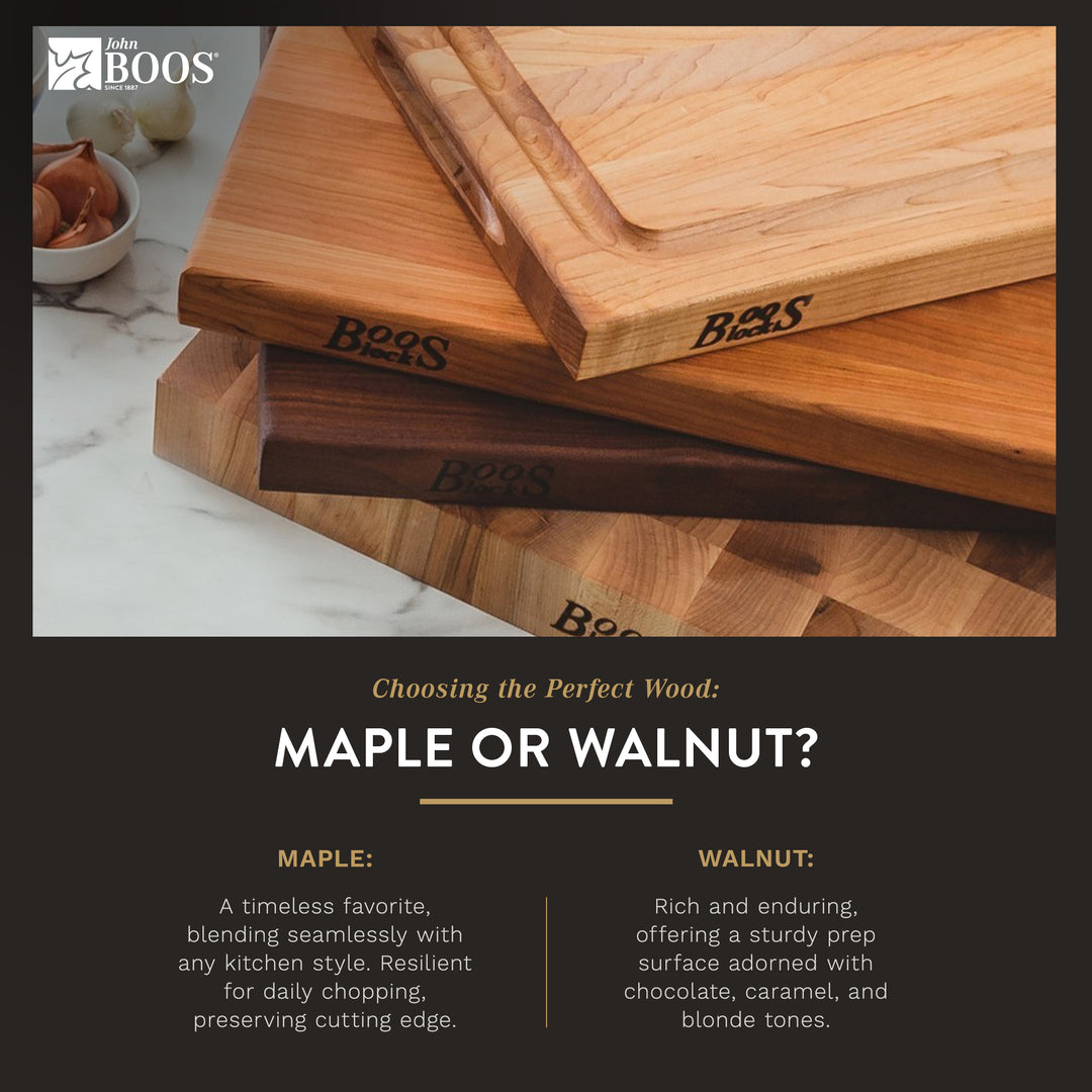John Boos Block 12" Cutting/Carving Board with Juice Groove, Maple (Open Box)