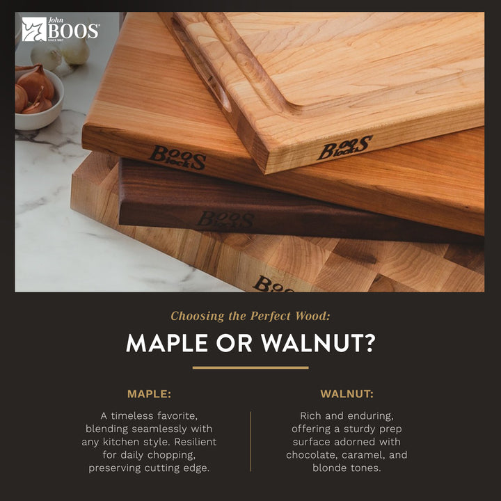John Boos Block BBQBD 12" Cutting/Carving Board w/Juice Groove, Maple Wood(Used) - VMInnovations