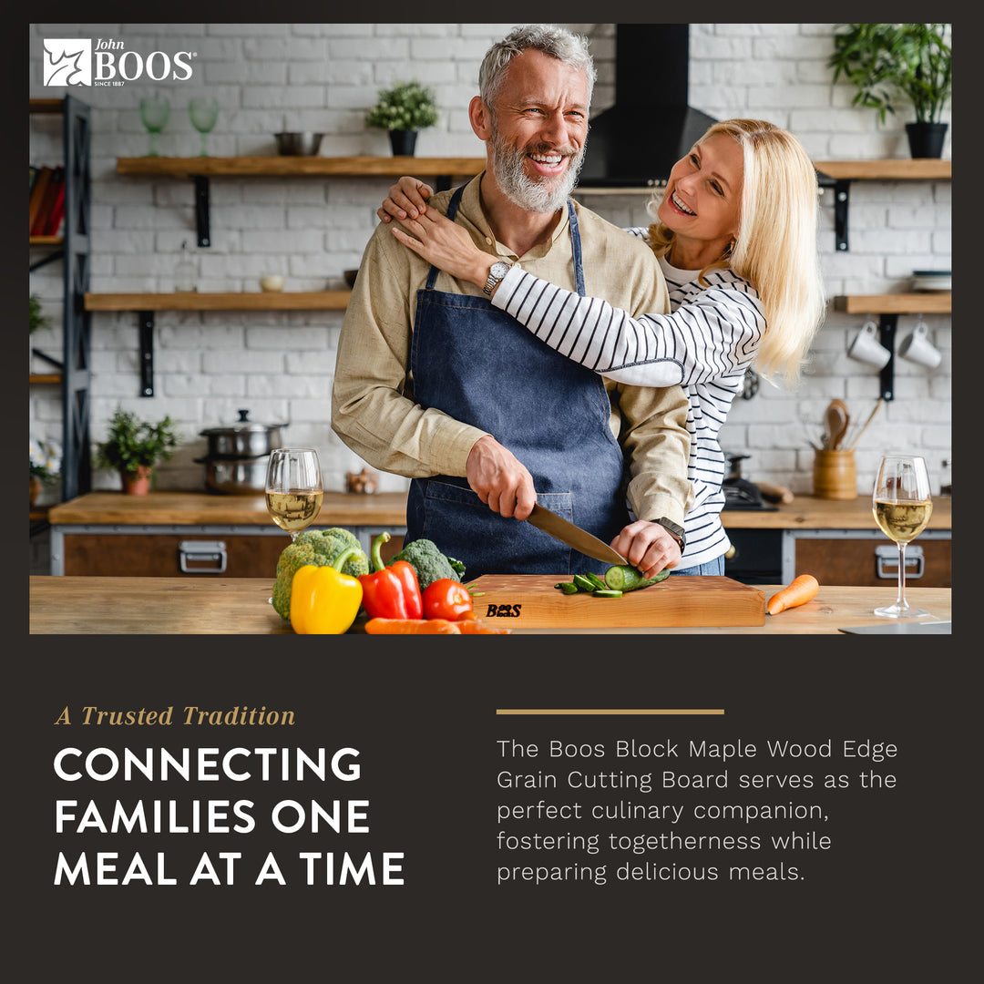 John Boos Large Maple Wood End Grain Cutting Board for Kitchen 20" x 15" x 2.25" - VMInnovations