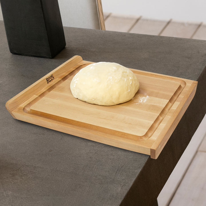 John Boos Countertop Reversible Wood Cutting Board with Juice Groove, Maple