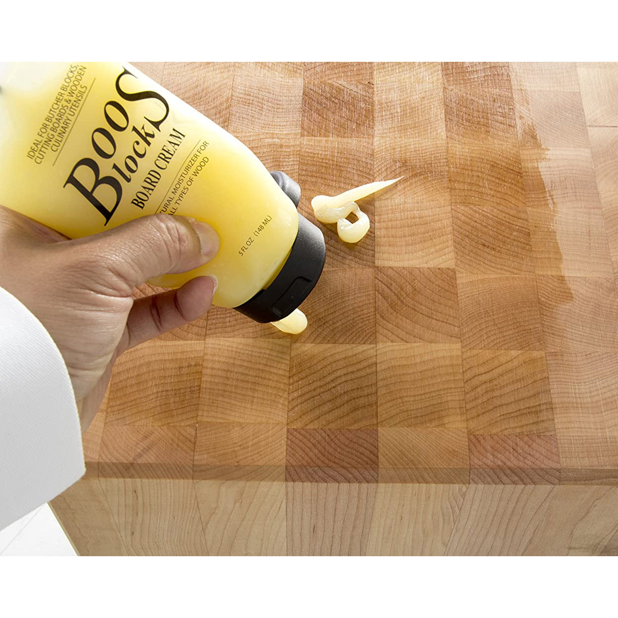 John Boos Maple Reversible 18 x 12 Inch Cutting Board and Moisture Cream Set
