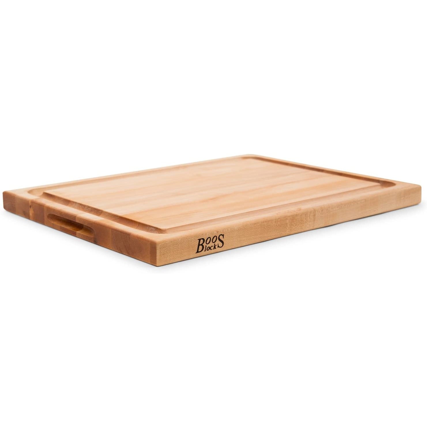 John Boos Block 18 Inch Wide Cutting/Carving Board with Juice Groove, Maple Wood - VMInnovations