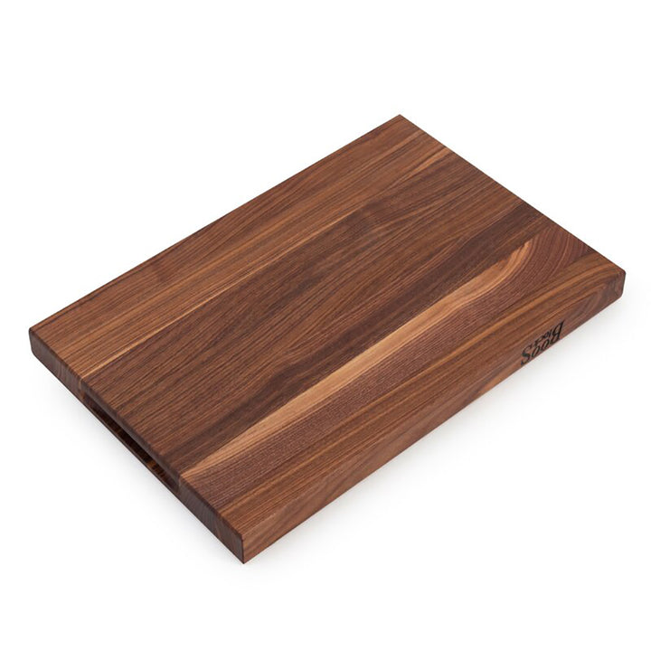 John Boos Reversible 18" BBQ Carving Cutting Board w/ Juice Groove, Walnut(Used)