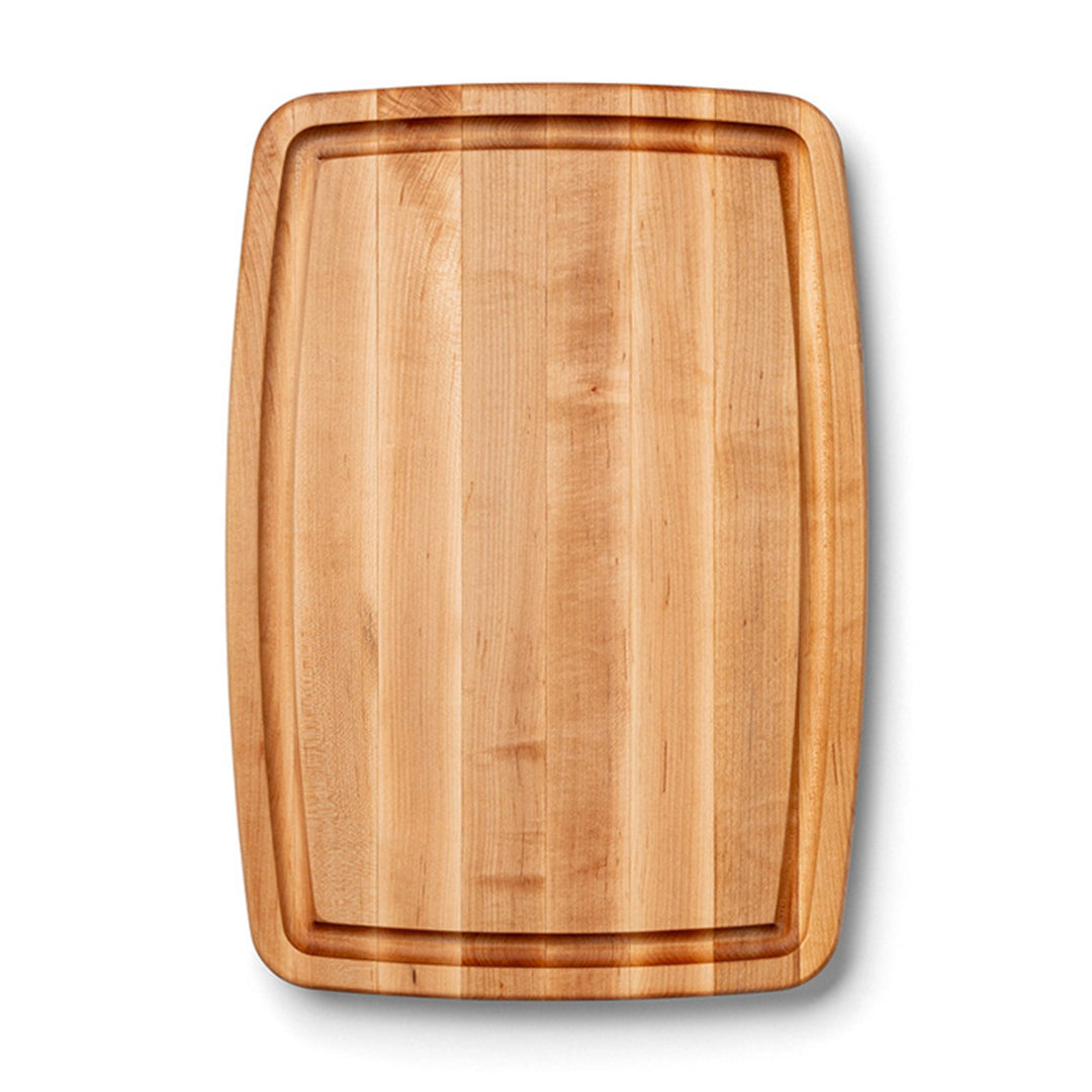 John Boos Maple Wood Edge Grain Reversible Oval Cutting Board, 20" x 14" x 1.5"