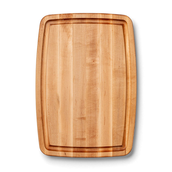 John Boos Maple Wood Edge Grain Reversible Oval Cutting Board, 20" x 14" x 1.5"