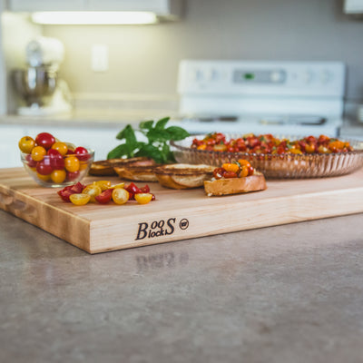 John Boos Maple Wood Edge Grain Reversible Cutting Board, 24 x 18 x 1.5 Inches